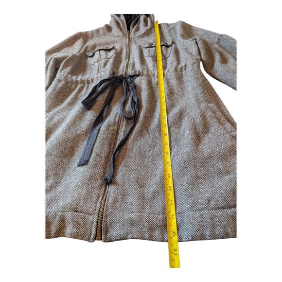 Ivy Jane | Lightweight Hooded Jacket | Heather Grey/Herringbone | Size XL - Picture 7 of 11